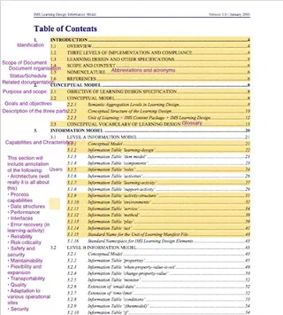 Trying to map to IMS standards