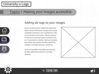 First simple grey scale wireframe version 1